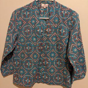 Anokhi handblock printed cotton top